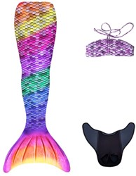 Kuaki Meerjungfrauenschwanz Spielzeug Set Rainbow M - magisches Schwimmerlebnis