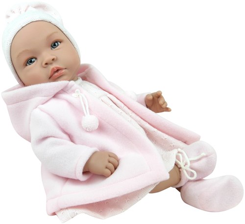 Asi Babypuppe Leonora 36cm - rosa Dufflecoat Puppe für Kinder-2