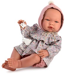 Asi Babypuppe Maria 43cm - Puppe mit rosa Kleidung und weichem Körper