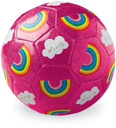 Crocodile Creek Fußball Glitter Regenbogen Größe 3 rosa Spielzeug