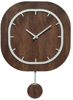 Decoris Wanduhr MDF braun 40x56cm - stilvolle Uhr für Kinderzimmer