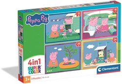 Clementoni Peppa Pig Puzzle 4-in-1 Kinderpuzzle Karton