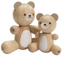 PlanToys Holzspielzeug Bär & Kleiner Bär