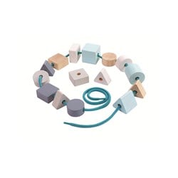Plan Toys Perlen Pastell Holzspielzeug kreatives Fädelspiel