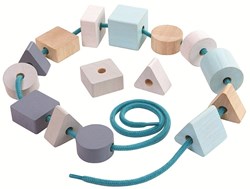 Plan Toys Perlen Pastell Holzspielzeug kreatives Fädelspiel
