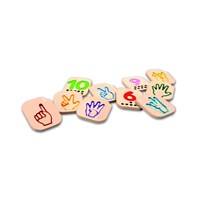 PlanToys Holzspielzeug Handzeichen Zahlen 1-10