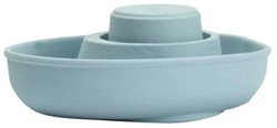 PlanToys Holzspielzeug Kautschuk-Cabrio-Boot-Pastellblau