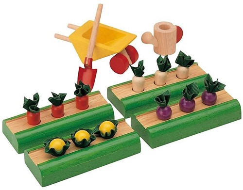 Plan Toys  Holz Puppenhaus Zubehör Gemüsebeet