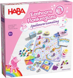 Haba Einhorn Glitzerglanz Spielesammlung pädagogisches Kinderspiel