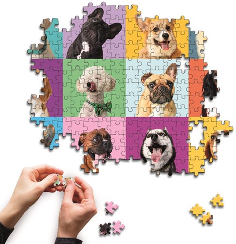 Clementoni Puzzle 300 Teile Funny Faces Tierpuzzle für Kinder-2