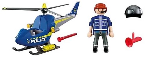 Playmobil Polizeihelikopter Spielzeug - Abenteuerlicher Helikopter