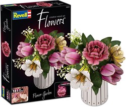 Revell Holzblumen Set mit Vase und Duft - Flower Garden Dekoration