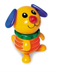 Tolo Classic Quietschspielzeug Hund - buntes Babyspielzeug für Entwicklung