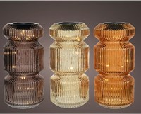 Lumineo LED Solar Tischlampe - stimmungsvolle Außenbeleuchtung Glas