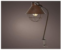 Lumineo LED Balkonbeleuchtung außen mit Klemme - stilvolle Lampe auf Batterie