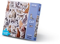 Crocodile Creek Puzzle Katzen - 200 Teile - Tierpuzzle ab 8 Jahren