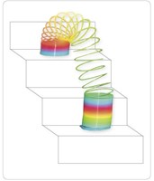 Goki Regenbogen-Treppenfeder - buntes Geschicklichkeitsspielzeug-2