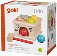 Goki Holz Klopfbank Spiel - Fang die Maus - Motorikspielzeug-2