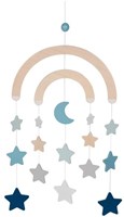 Goki Holz Baby Mobile Sternenhimmel Himmelblau mehrfarbig-2
