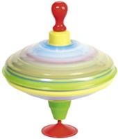 Goki Kreisel mit Holzgriff Zug Brummkreisel Spielzeug-2