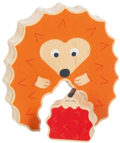 Goki Holzpuzzle Igel - pädagogisches Spielzeug für Kinder-2