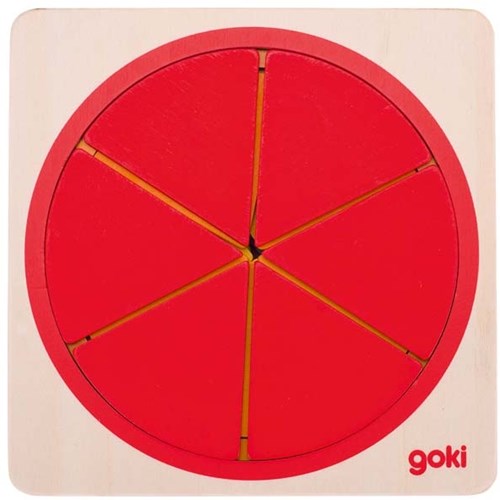 Goki Holzpuzzle Kreis Lernspielzeug 21-teilig-2