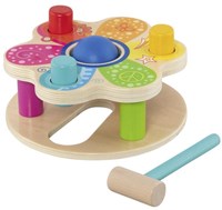 Goki Holz Klopfbank Spielzeug - pädagogisches Hammerbank Set-2
