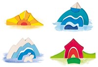 Goki Holzbausteine Puzzle kleiner Eisbär - Lernspielzeug für Kinder-2