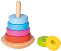 Goki Holz Stapelturm Spielzeug bunt motorisch-2