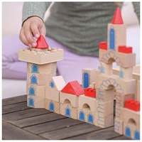 Goki Holz-Bausteine Schloss - Spielset 145-teilig-2