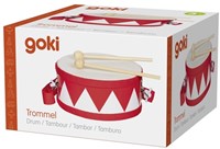 Goki Trommel rot - Musikinstrument Spielzeug für Kinder-2