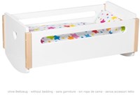 Goki Puppenwiege Holz Herz - Holzspielzeug Wiege für Puppen-3