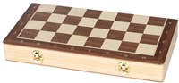 Goki Holz Schachspiel Dame magnetisch 2in1 Reisespiel klassisch-3