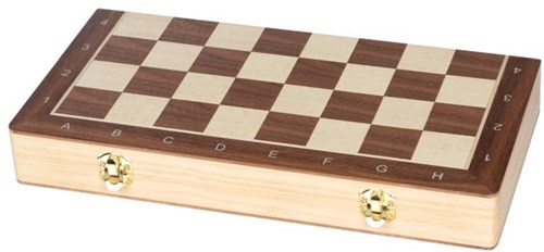 Goki Holz Schachspiel Dame magnetisch 2in1 Reisespiel klassisch-3