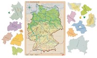 Goki Holzpuzzle Deutschland Lernspiel 98 Teile-3