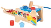 Goki Holz Hammerbank Xylophon Sortierfunktion Lernspielzeug-3