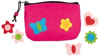Goki Filztäschchen Bastelset - farbenfrohe Filztasche dekorieren-3