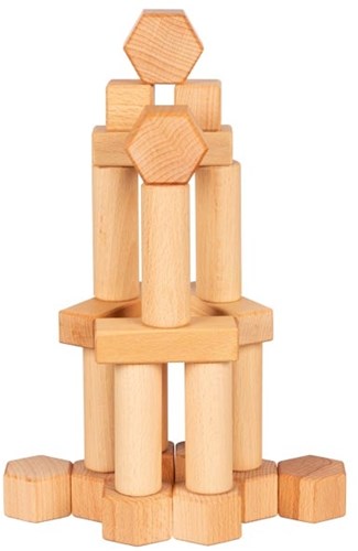 Goki Holz-Bausteine 75-teilig nature - nachhaltiges Spielzeug-3