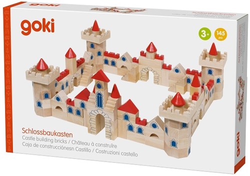Goki Holz-Bausteine Schloss - Spielset 145-teilig-3