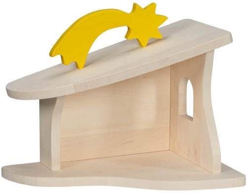 Holztiger Holz Bauernhof Krippe - pädagogisches Spielzeug Weihnachten-3