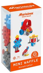 Marioinex Bausteine Mini Waffle 70-teiliges Konstruktionsset blau multicolor