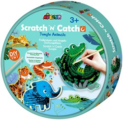 Avenir Scratch Spiel Dschungeltiere - kreatives Spielzeug für Kinder