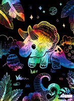 Avenir Kratzkunst Dinosaurier Scratch Art Set mit Schablonen für Kinder-2
