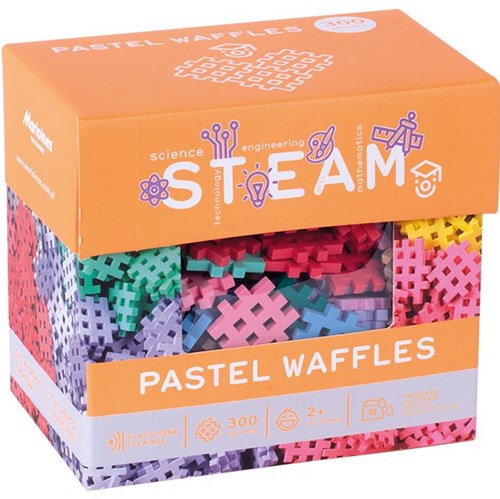 Marioinex Bausteine Mini Waffle Pastell 300 Stück Konstruktionsspielzeug