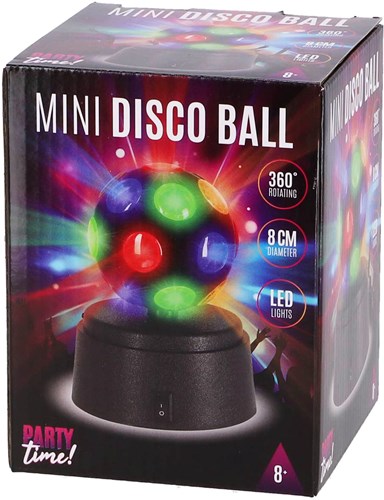 KiddyGo Disco Kugel Mini - bunte Partybeleuchtung für Kinder