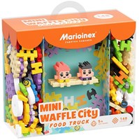 Marioinex Bausteine Mini Waffle Food Truck 148 Stück Spielset