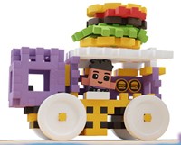 Marioinex Bausteine Mini Waffle Food Truck 148 Stück Spielset-3