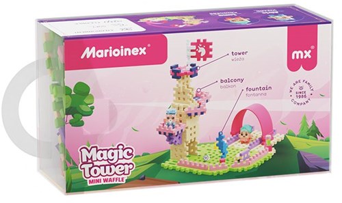 Marioinex Bauspielzeug Mini Waffle Princess Magic Tower - 80 Bausteine-3