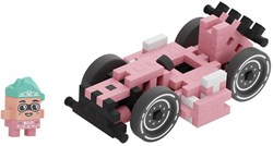 Marioinex Bauset Mini Waffle Rennauto Megan - kreatives Spielzeug
