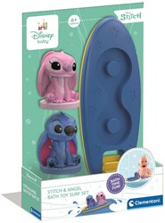 Clementoni Badespielzeug Surfset Stitch und Angel für Babys - Badespaß